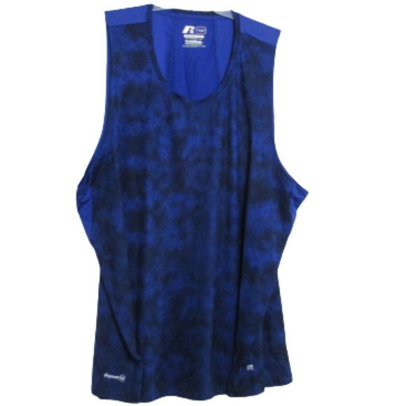 Russell Other - Russell Training Fit Men's Blue Black Tank Size 3XL